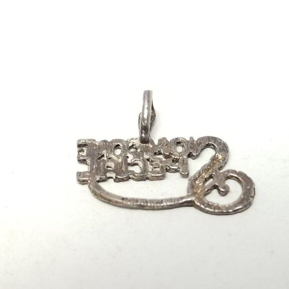 Vintage Sterling Silver Someone Special Pendant Charm, Small, Estate - Picture 2 of 6